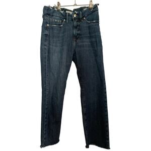 Good American 8/29 Style #GSSPL255T Indigo032 Women's Straight Leg Jean